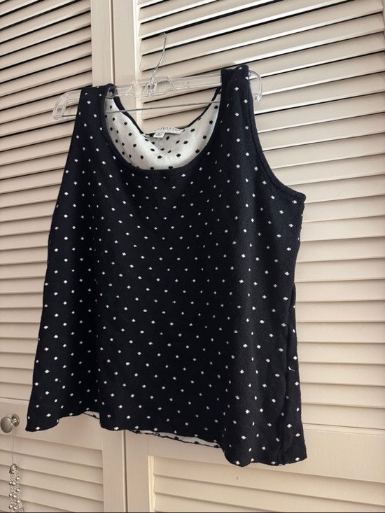 St. John Collection Tops - St. John Collection Designer Black Polka Dot Sweater Top Size Large